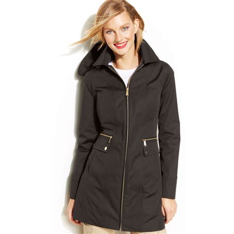 women michael kors raincoat|Michael Kors rain coats women.